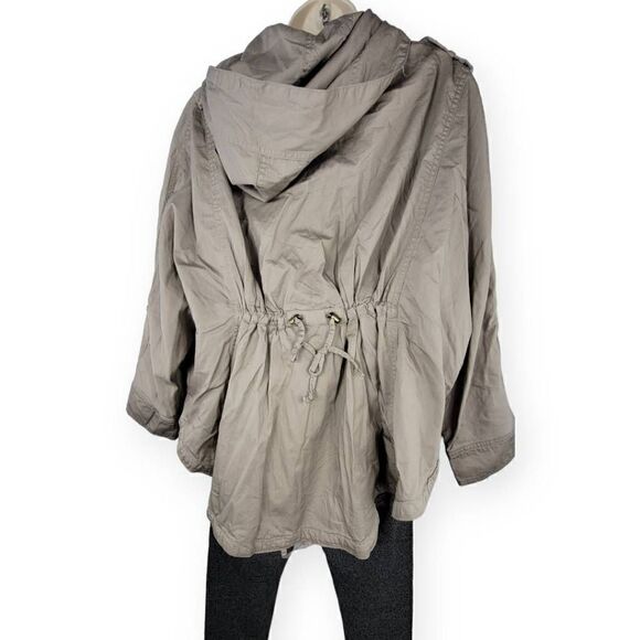 Only Tan Hooded Utility Jacket Large - Picture 3 of 5